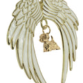 West Highland White Terrier Westie Gold Plated Holiday Angel Wing Ornament