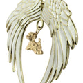 West Highland White Terrier Westie Gold Plated Holiday Angel Wing Ornament