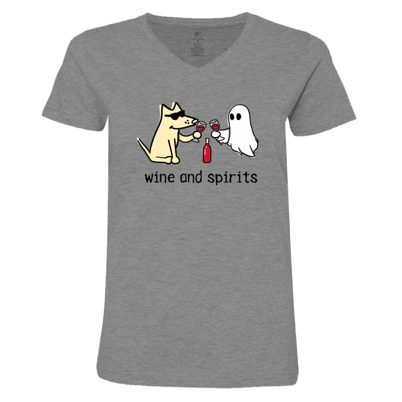 Wine and Spirits - Ladies T-Shirt V-Neck