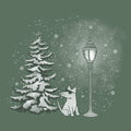 Winter Lampost - Sweatshirt Pullover Hoodie