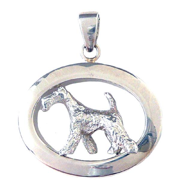 Wire Fox Terrier Oval Jewelry