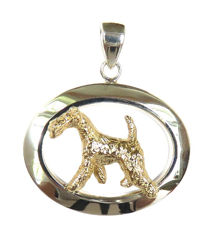 Wire Fox Terrier Sterling & 14k Gold Jewelry