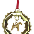 Airedale Terrier Wreath Ornament