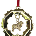Australian Shepherd Wreath Ornament