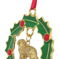 Bernese Mountain Dog Wreath Ornament