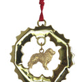 Bernese Mountain Dog Wreath Ornament