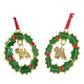 Cairn Terrier Wreath Ornament
