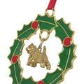 Cairn Terrier Wreath Ornament