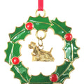 Cocker Spaniel Wreath Ornament