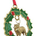 Collie Wreath Ornament