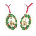 Collie Wreath Ornament
