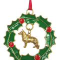German Shepherd Dog Wreath Ornament