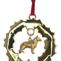 German Shepherd Dog Wreath Ornament
