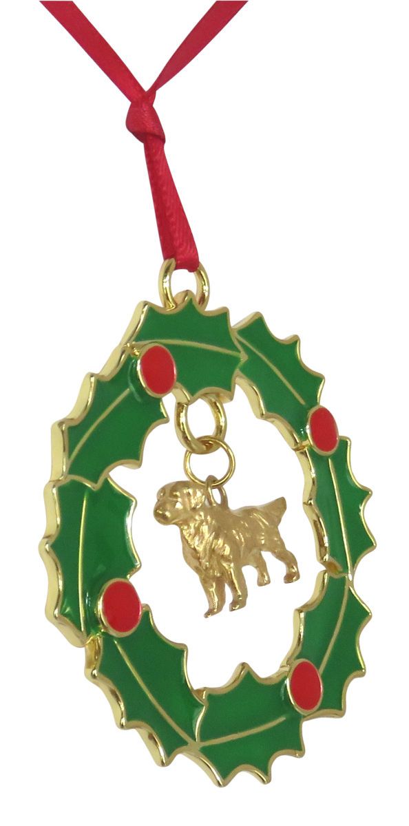 Golden Retriever Wreath Ornament