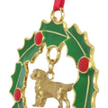 Golden Retriever Wreath Ornament