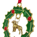 Labrador Retriever Wreath Ornament