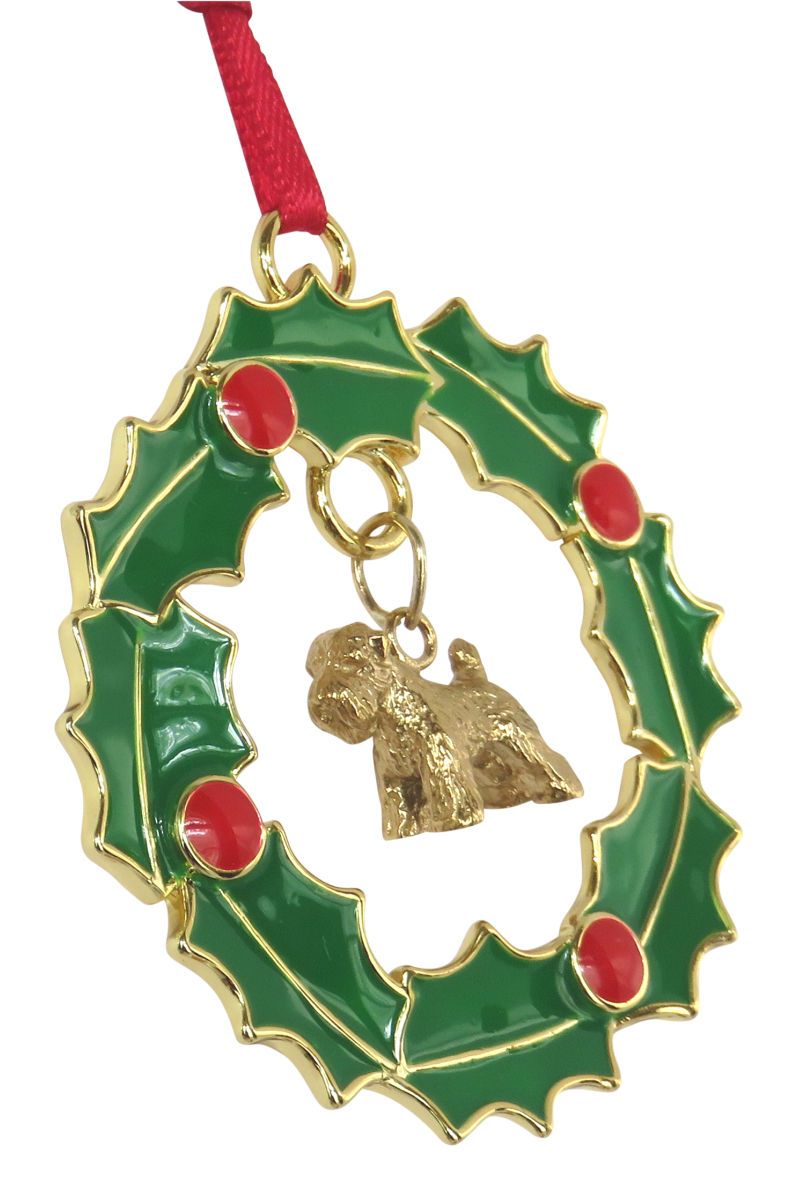 Soft Coated Wheaten Terrier  Wreath Ornament