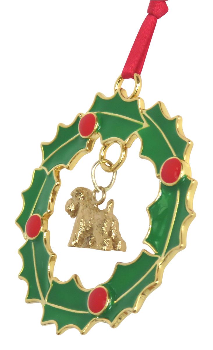 Soft Coated Wheaten Terrier  Wreath Ornament