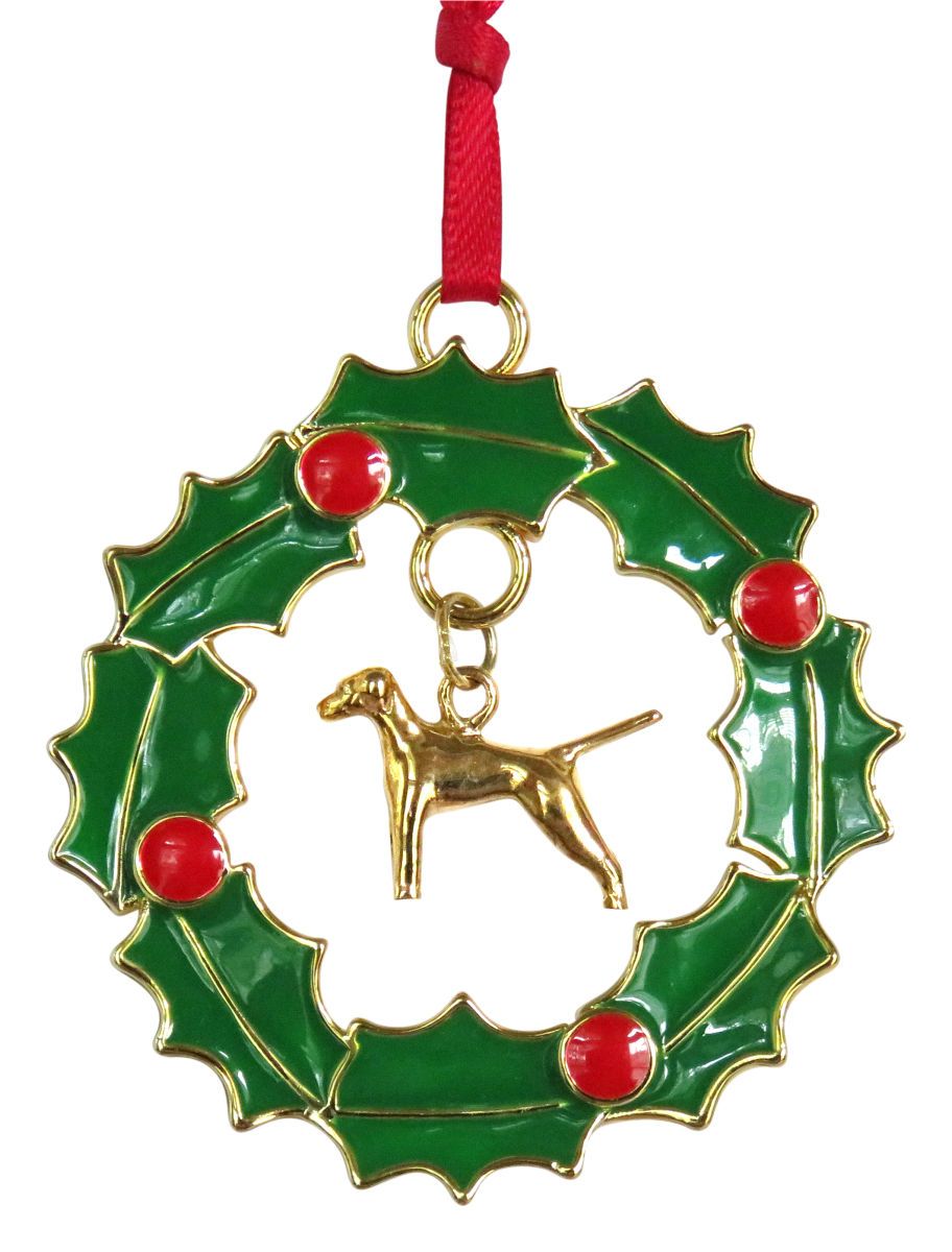 Vizsla Wreath Ornament