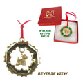 West Highland White Terrier Wreath Ornament