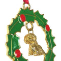 West Highland White Terrier Wreath Ornament