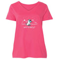 Yeti To Party - Ladies Plus V-Neck Tee