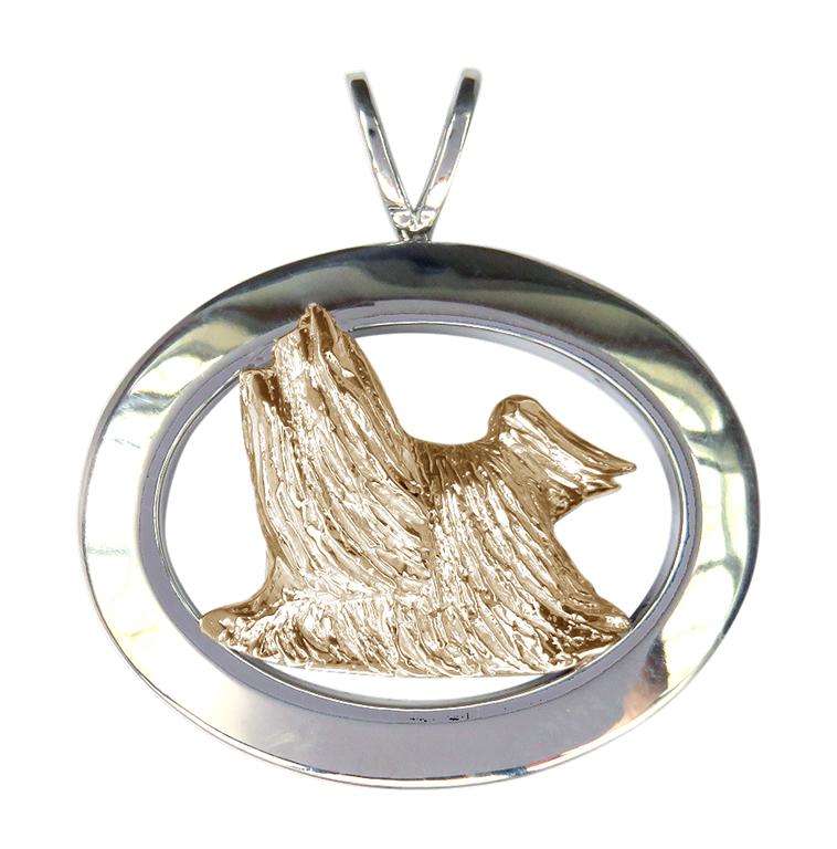 Yorkshire Terrier Sterling & 14k Gold Jewelry