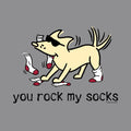 You Rock My Socks - Ladies Plus V-Neck Tee