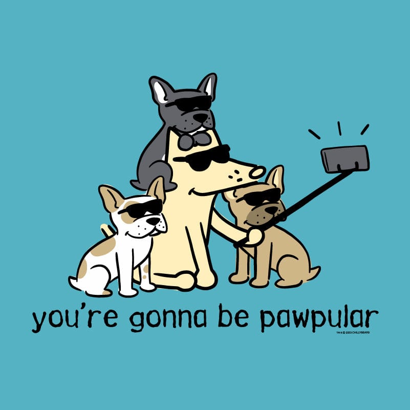 You're Gonna Be Pawpular - Ladies T-Shirt V-Neck