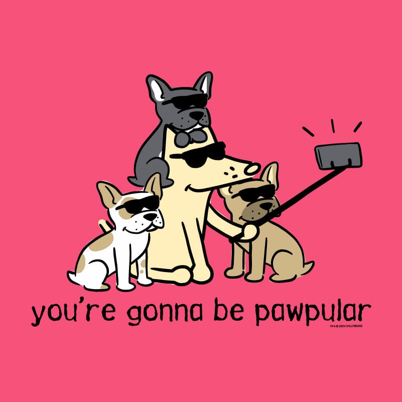 You're Gonna Be Pawpular - Ladies Plus V-Neck Tee