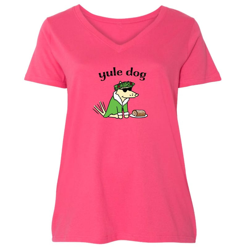 Yule Dog - Ladies Plus V-Neck Tee