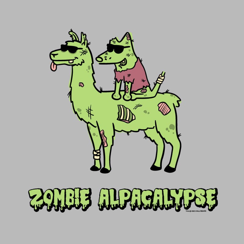 Zombie Alpacalypse - Ladies T-Shirt V-Neck