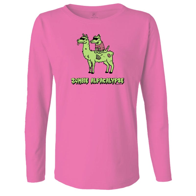 Zombie Alpacalypse - Ladies Long-Sleeve T-Shirt