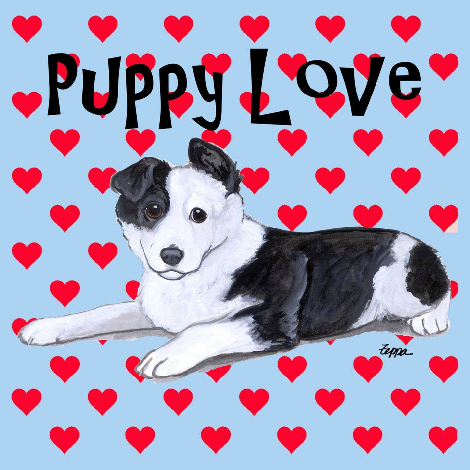 Border Collie Puppy Love - Adult Unisex T-Shirt