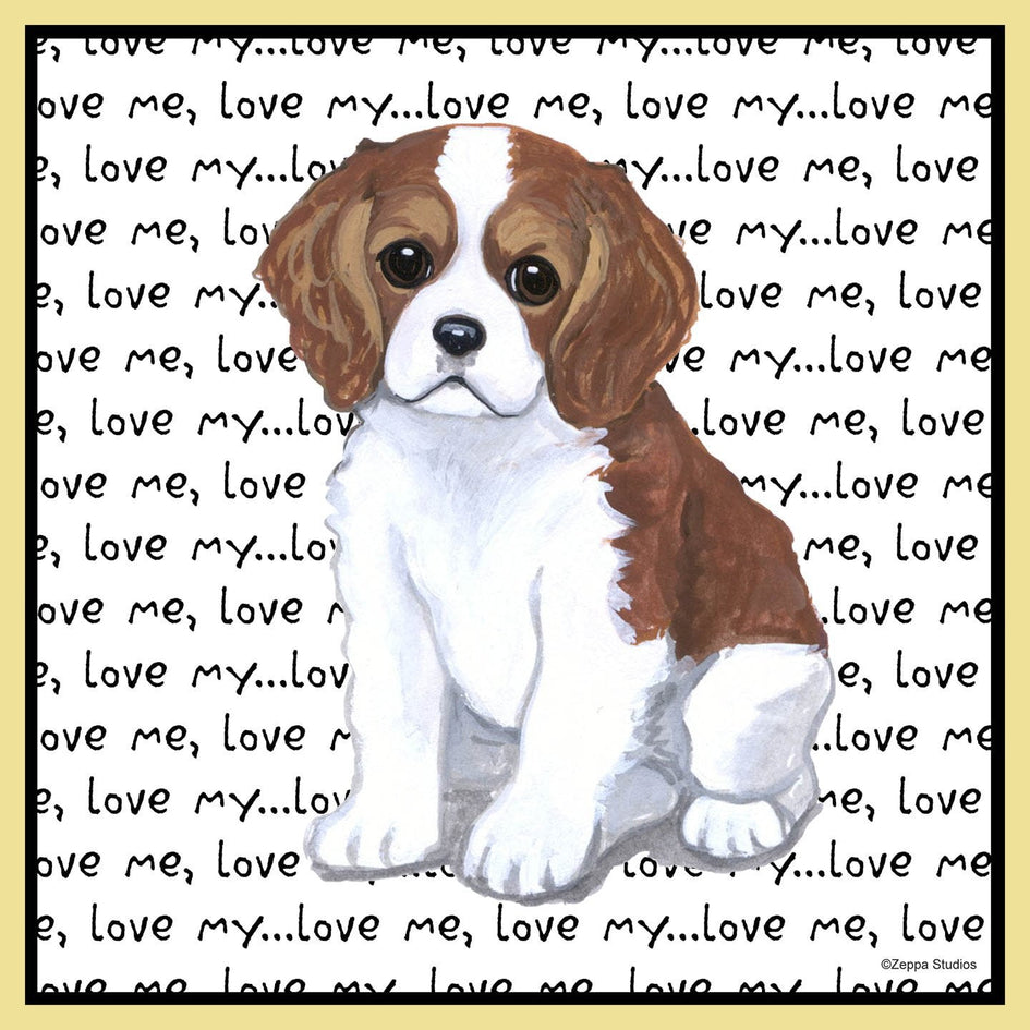 Cavalier Puppy Love Text - Adult Unisex T-Shirt