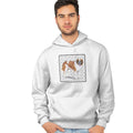 Saint Bernard Love Text - Adult Unisex Hoodie Sweatshirt