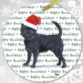 Affenpinscher "Happy Howlidays" Ornament