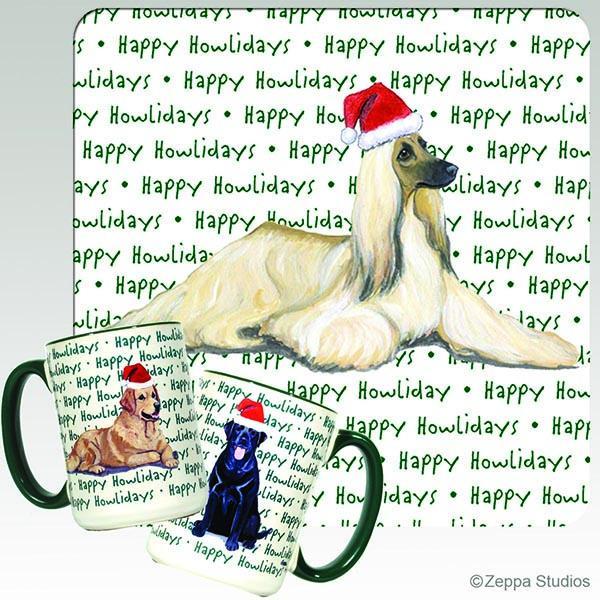 Afghan Hound Holiday Mug
