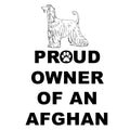 Afghan Hound Proud Owner - Adult Unisex Hoodie Sweatshirt
