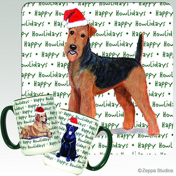 Airedale Terrier Holiday Mug