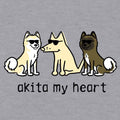 Akita My Heart - Baseball Shirt
