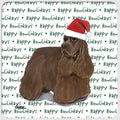 American Cocker Spaniel, Chocolate "Happy Howlidays" Coaster