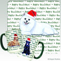 American Eskimo Dog Holiday Mug