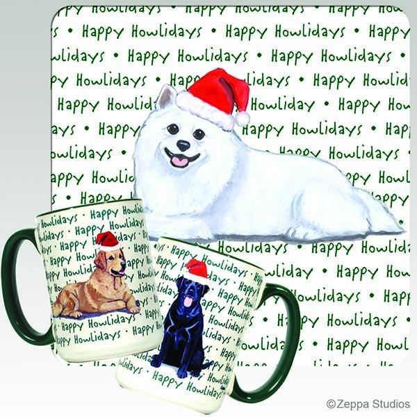American Eskimo Dog Holiday Mug