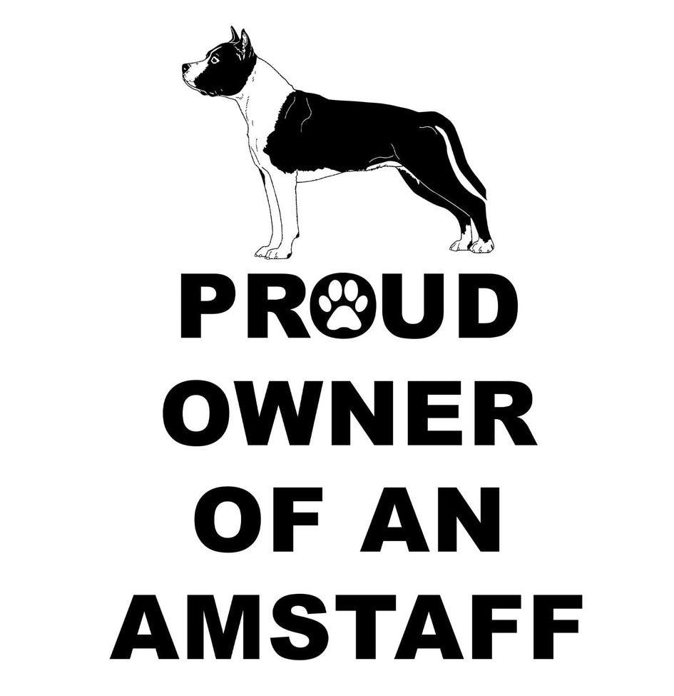 American Staffordshire Terrier Proud Owner - Adult Unisex Hoodie Sweatshirt