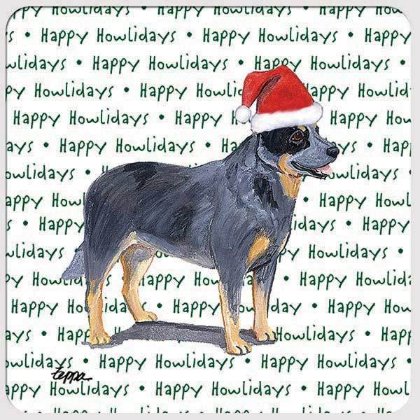 Australian Cattle Dog "Happy Howlidays" Coaster