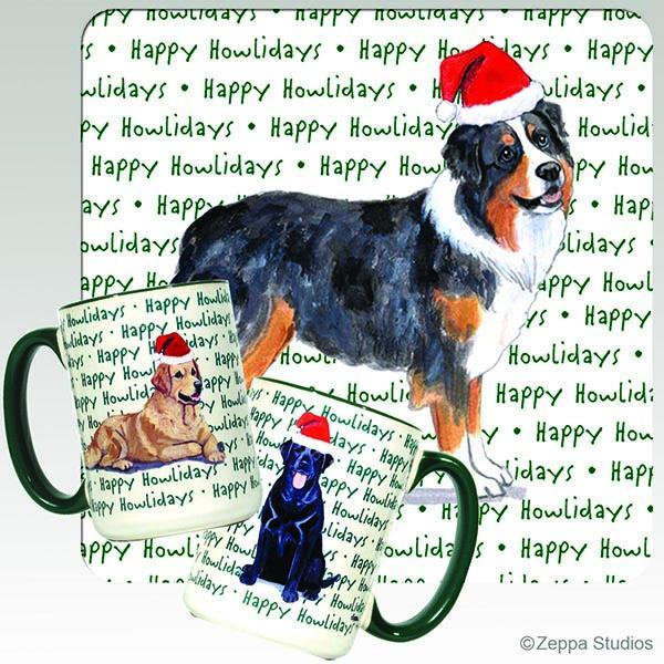 Australian Shepherd Holiday Mug