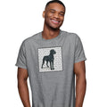 Great Dane (Natural Ears) Love Text - Adult Unisex T-Shirt