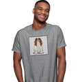 Blenheim Cavalier King Charles Spaniel Love Text - Adult Unisex T-Shirt