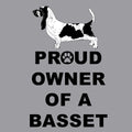 Basset Hound Proud Owner - Women's V-Neck T-Shirt